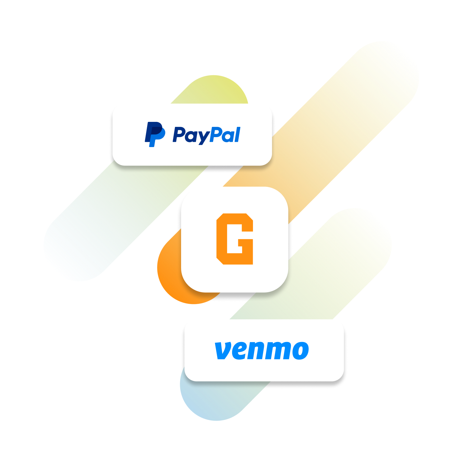PayPal, Venmo, and GiveCampus logos.