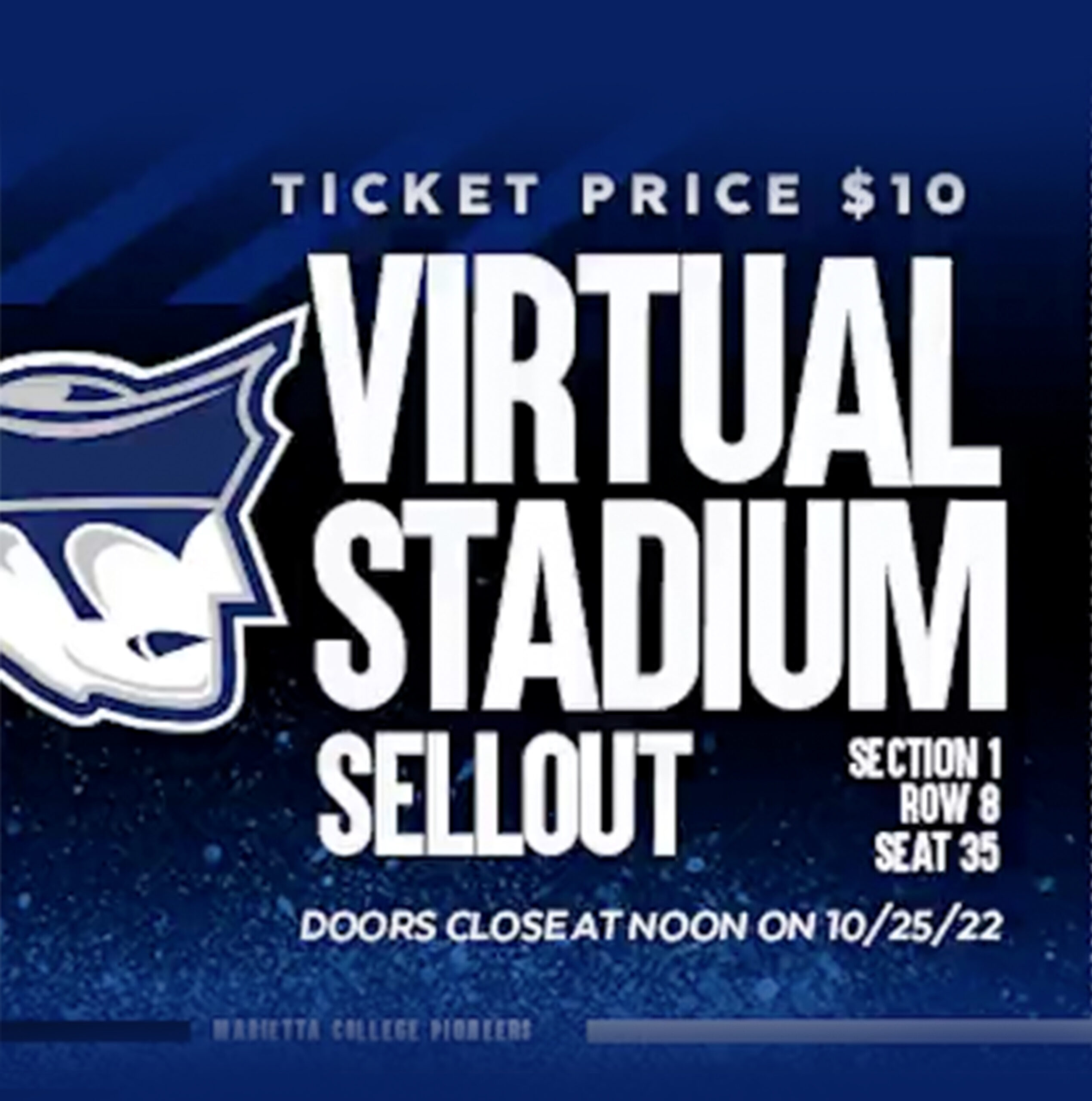 Marietta College virtual stadium campaign.