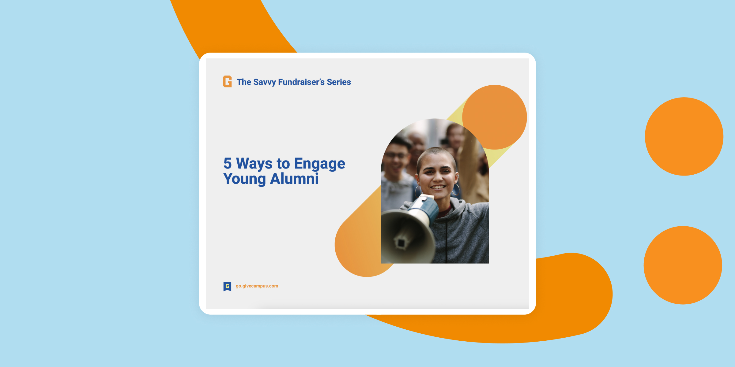 5 Ways to Engage Young Alumni ebook thumbnail.