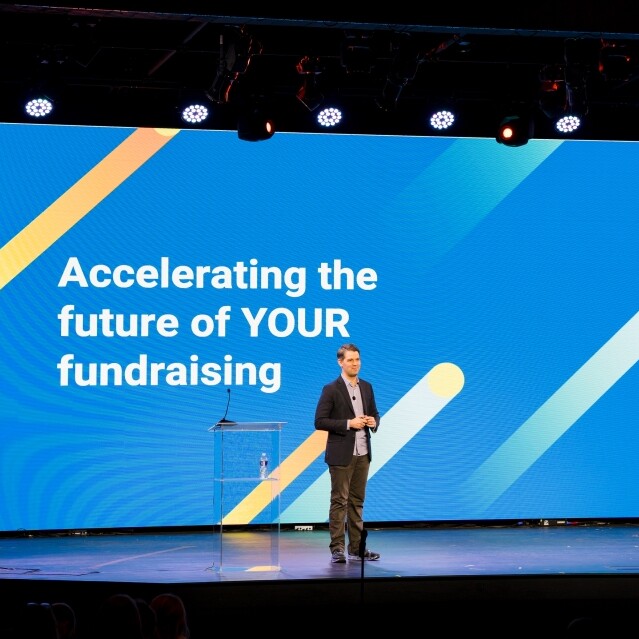 GiveCampus CEO and Co-Founder Kestrel Linder talks about the future of educational fundraising from the main stage at GCPC 2023.