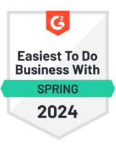 G2 Badge - Easiest to do Business With - Spring 2024