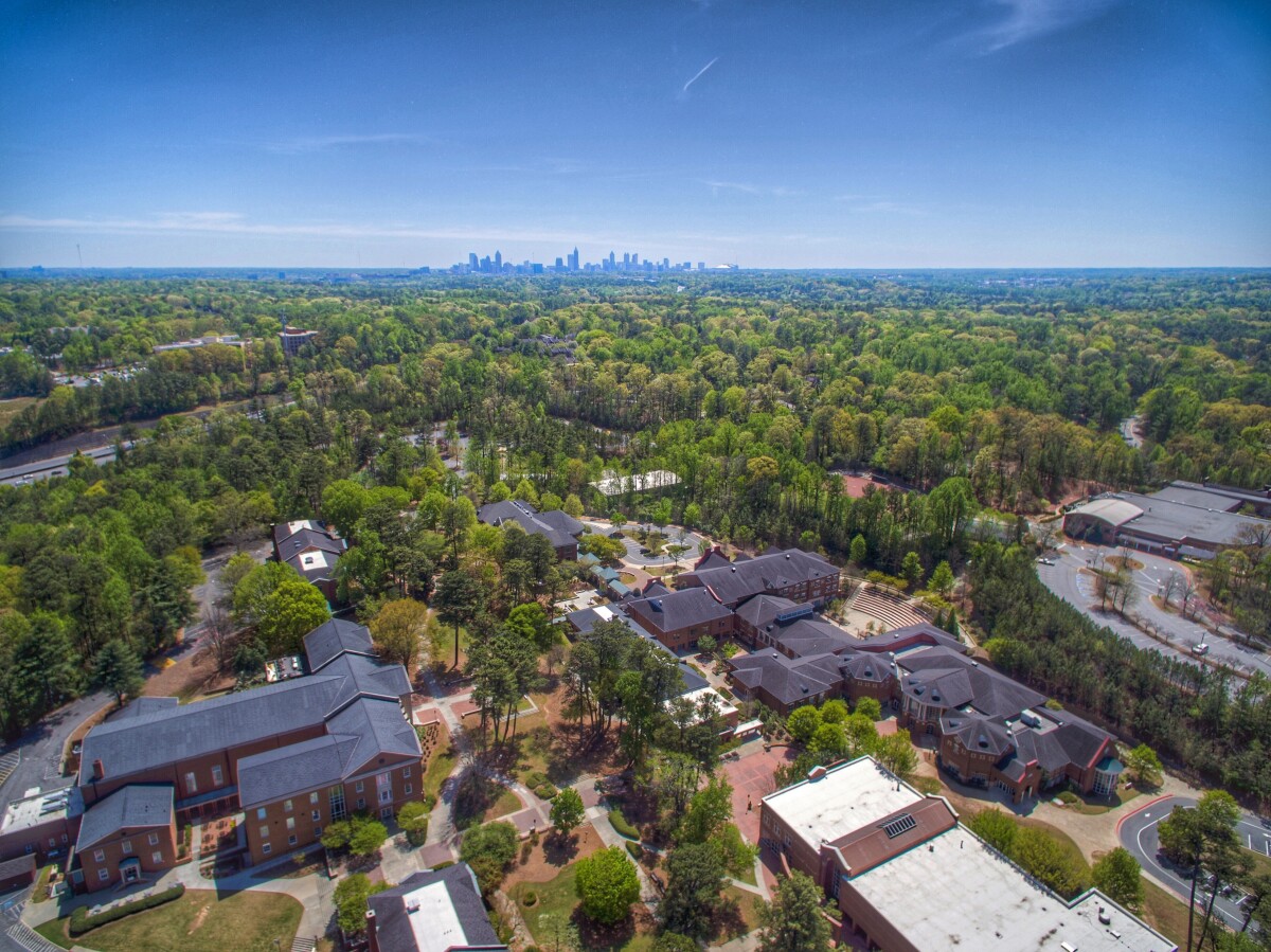 Aerial view of The Westminster Schools campus.