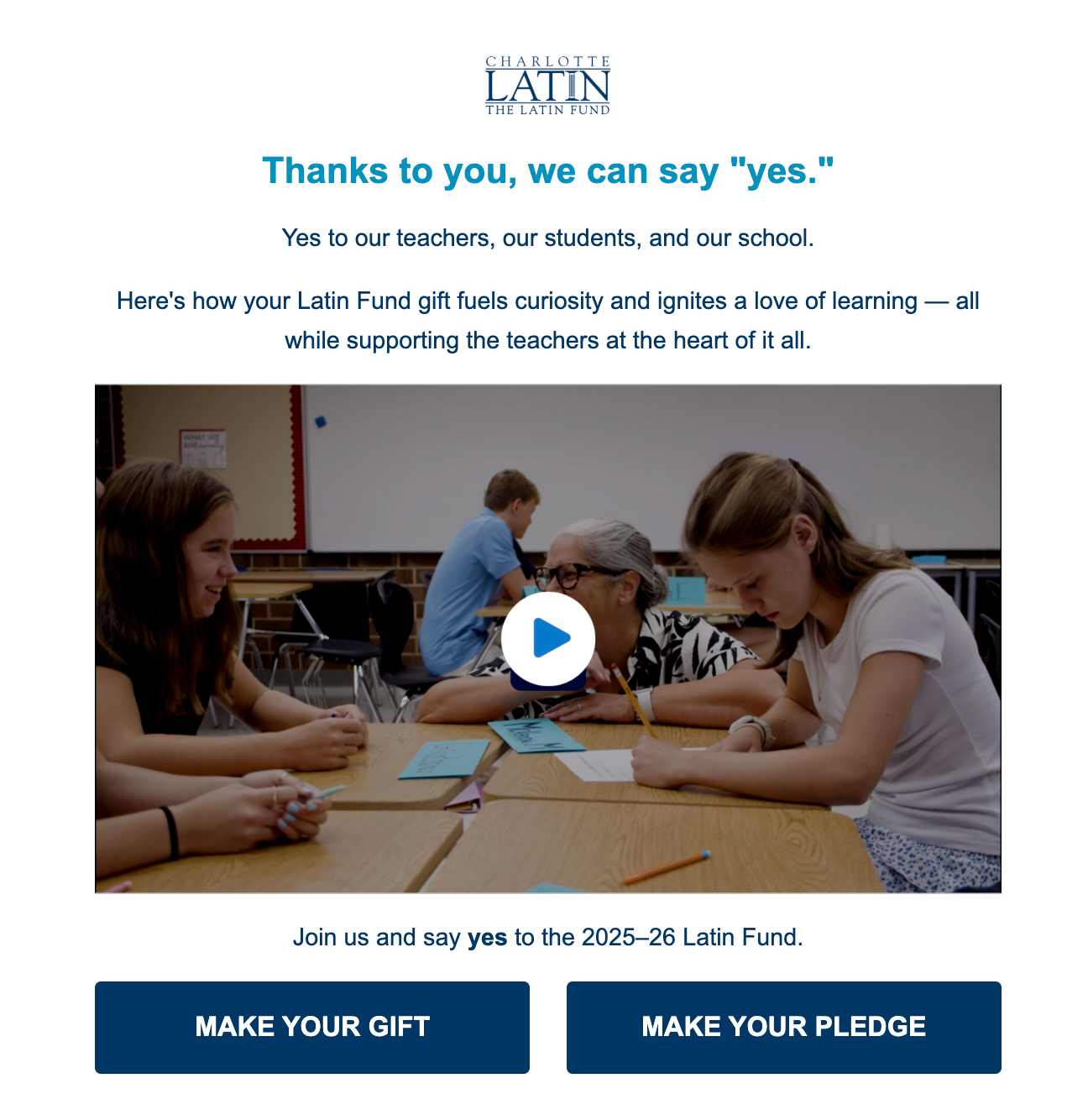 Charlotte Latin Fund GC Video Example