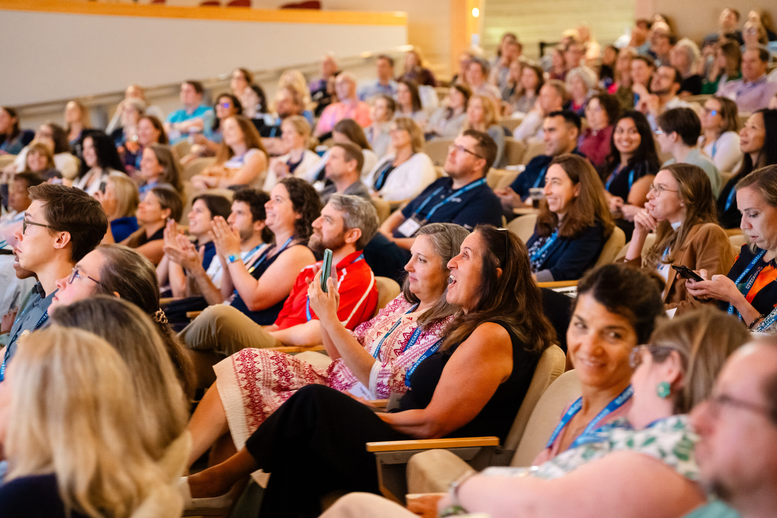 GCPC 2025 closeup of audience attending Product Plenary.