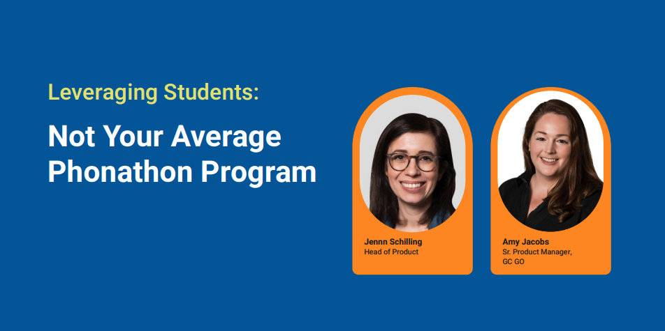Leveraging Students: Not Your Average Phonathon webinar thumbnail.